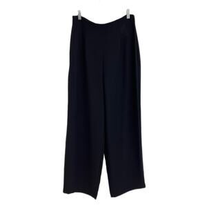 Joseph Ribkoff Wide Leg Black Dress Pants Womens 12 Crepe Lightweight